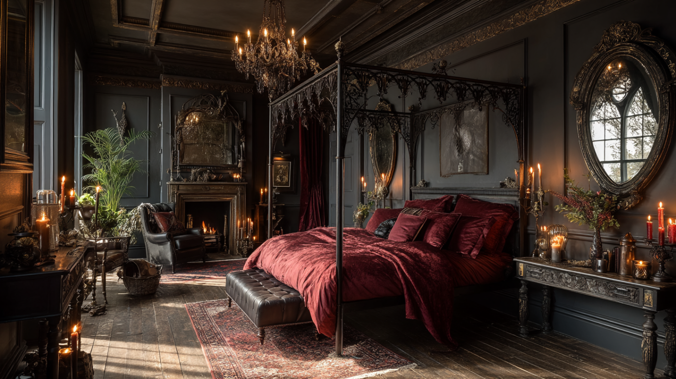 Gothic Maximalism Bedroom: How to Design a Room That Feels Like a Dark Fairytale
