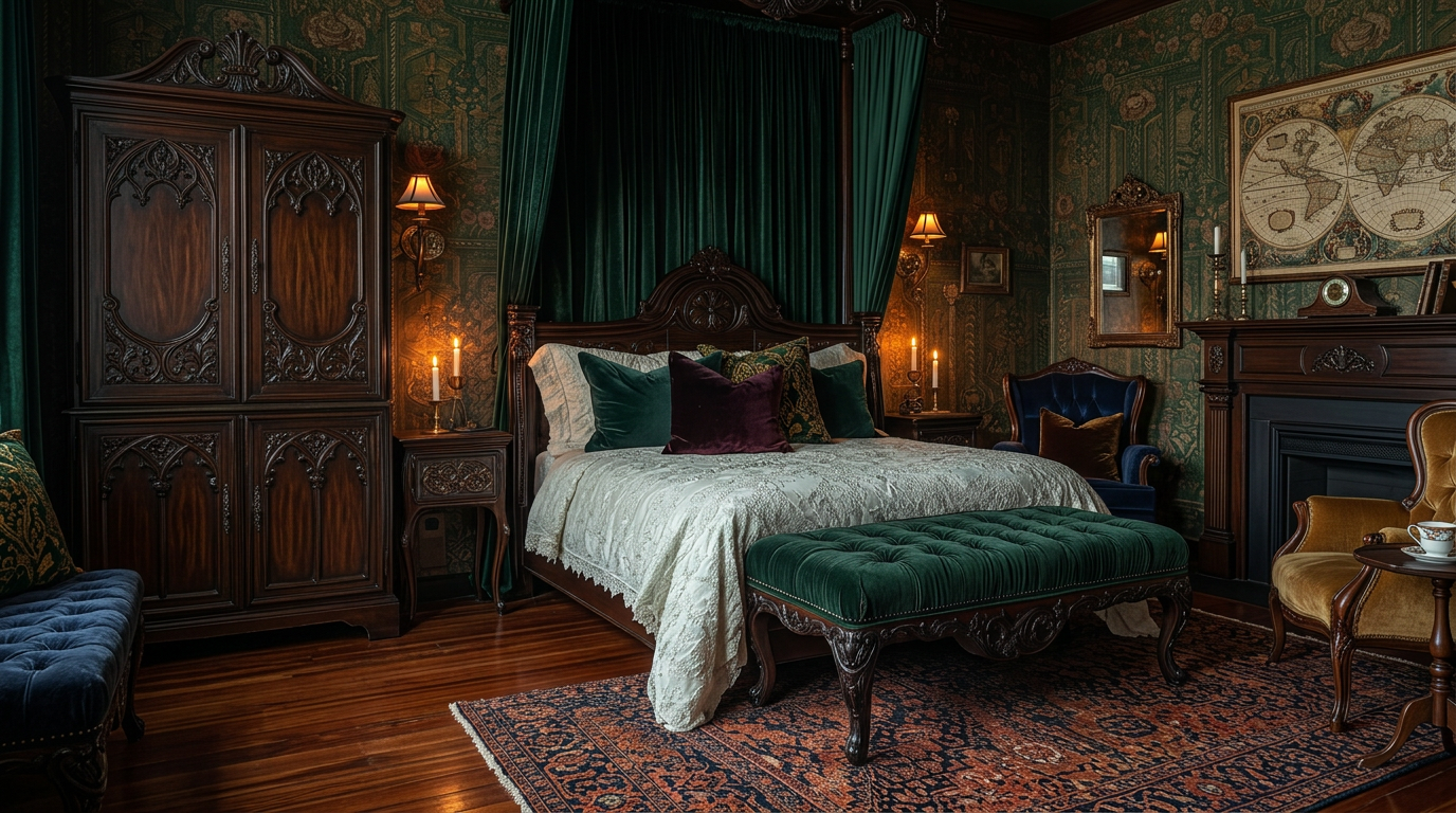 Jewel Tone Bedroom Decor — Dark, Saturated Sleep Spaces